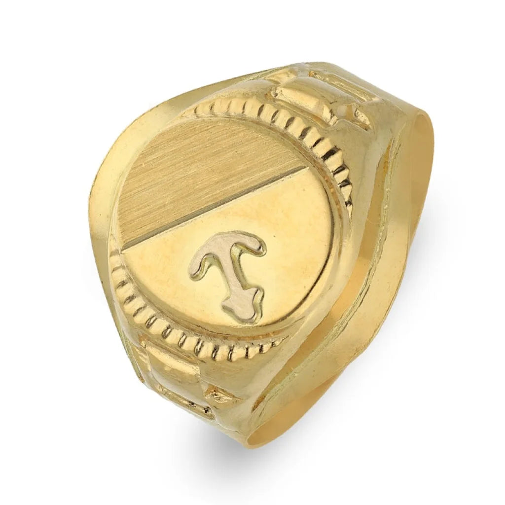 Gold Anchor Shaped Mens Ring 18Kt - Fkjrn18K3805 Rings