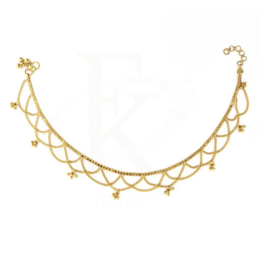 Gold Anklet 22Kt - Fkjankl1956 Anklets