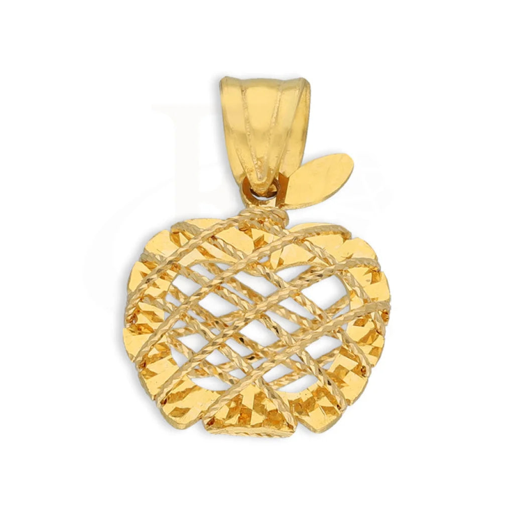 Gold Apple Shaped Pendant 21Kt - Fkjpnd21K5129 Pendants