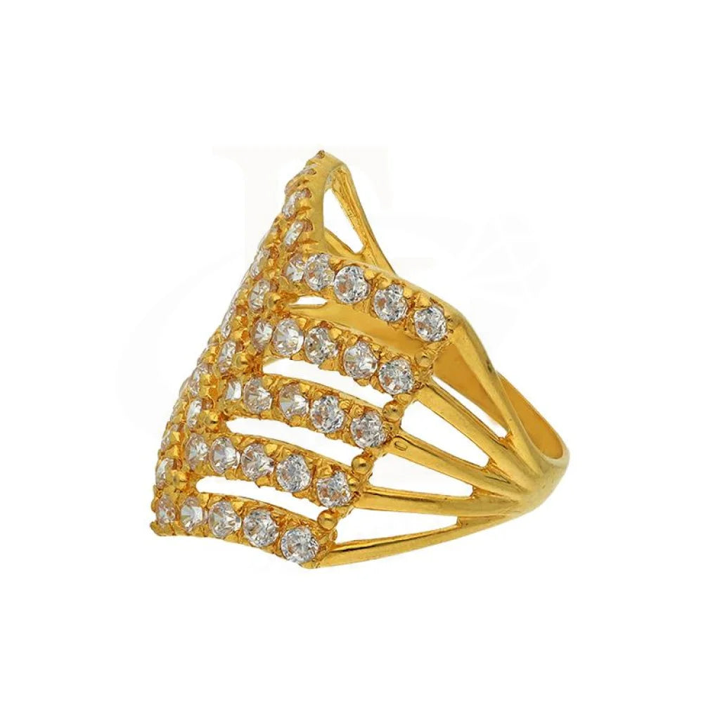 Gold Arrows Ring 22Kt - Fkjrn22K2819 Rings