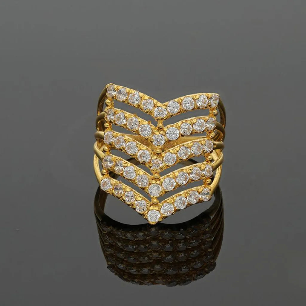 Gold Arrows Ring 22Kt - Fkjrn22K2819 Rings