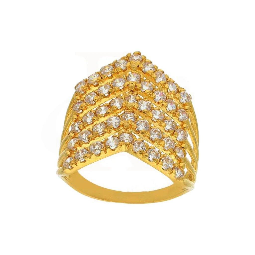 Gold Arrows Ring 22Kt - Fkjrn22K2819 Rings