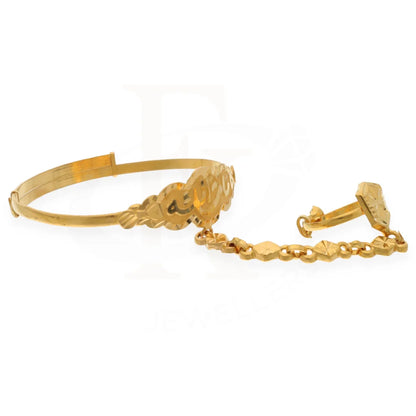 Gold Bangle With Ring 21Kt - Fkjbng21K7514 Bangles