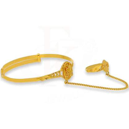 Gold Baby Bangle With Ring In 22Kt - Fkjbng22K1907 Bangles