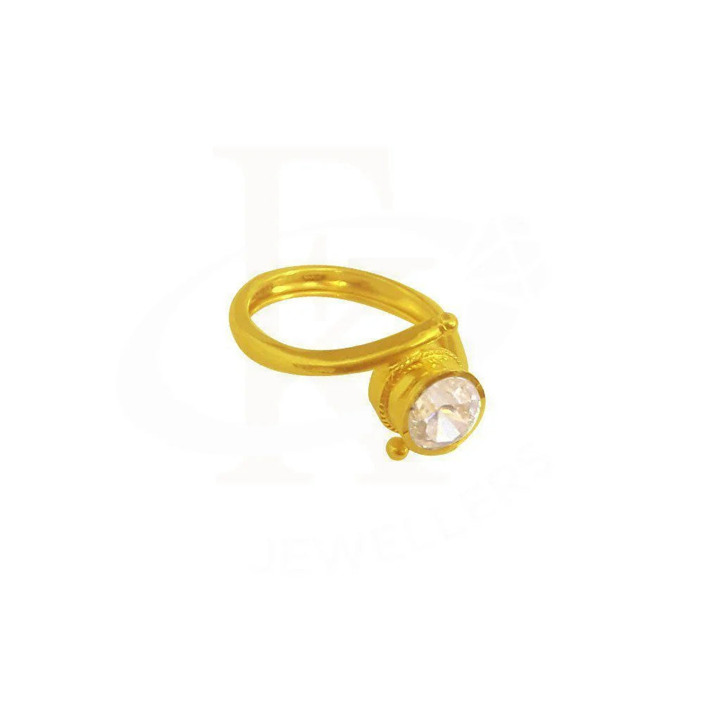 Gold Baby Solitaire Ring 22Kt - Fkjrn1901 Rings