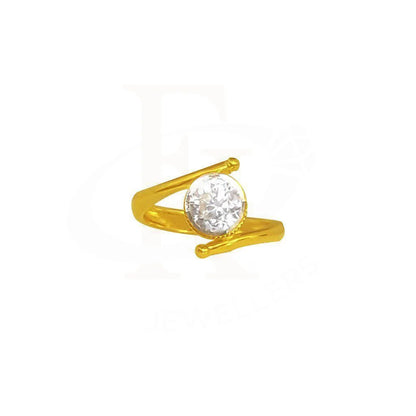 Gold Baby Solitaire Ring 22Kt - Fkjrn1901 Rings