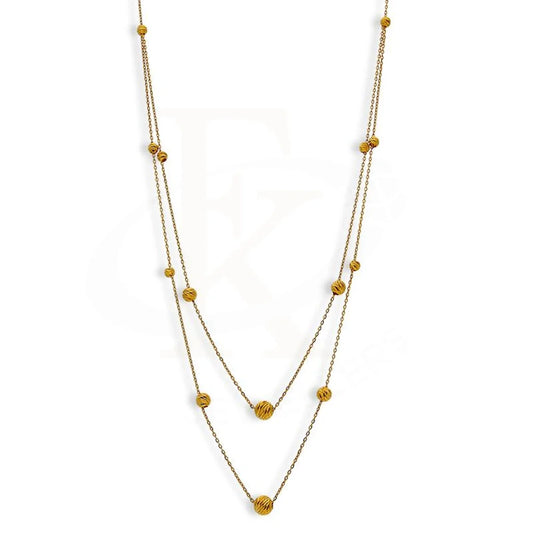 Gold Ball Necklace 21Kt - Fkjnkl21K2543 Necklaces