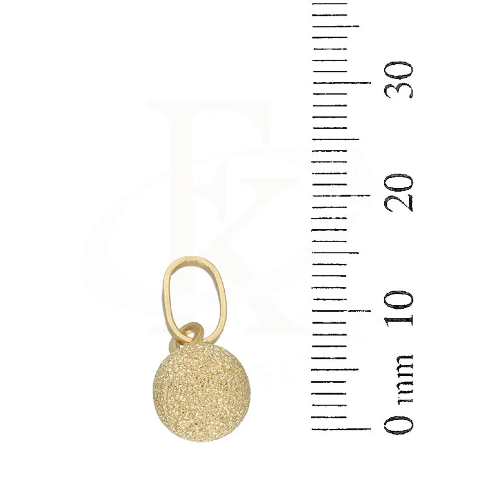 Gold Ball Pendant 18Kt - Fkjpnd18K5227 Pendants