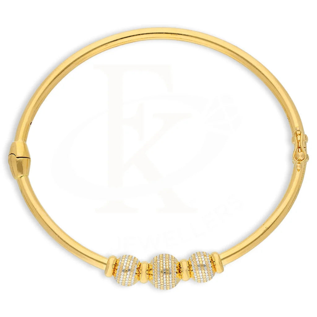 Gold Ball Shaped Bangle 22Kt - Fkjbng22K5024 Bangles