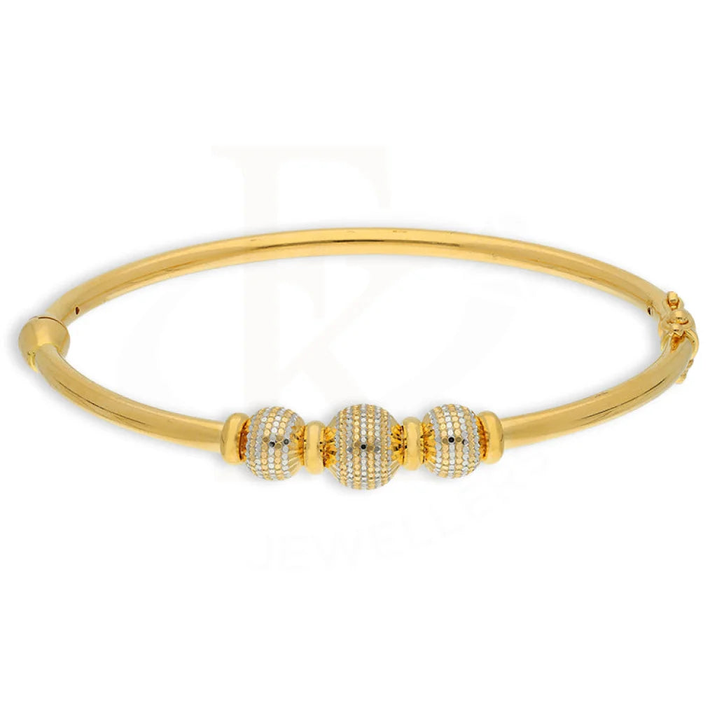 Gold Ball Shaped Bangle 22Kt - Fkjbng22K5024 Bangles