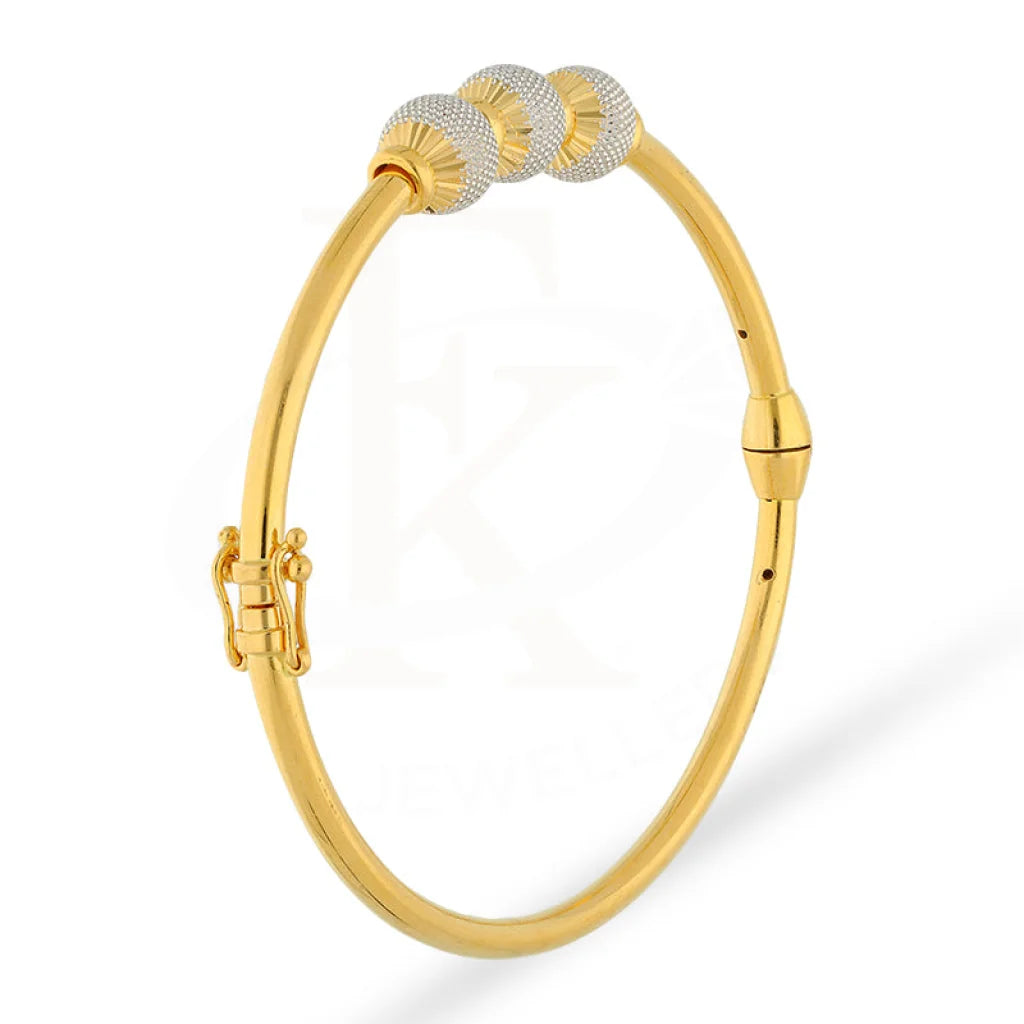 Gold Ball Shaped Bangle 22Kt - Fkjbng22K5025 Bangles