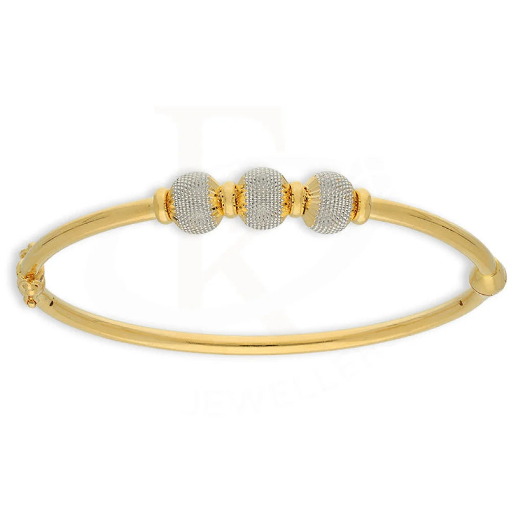 Gold Ball Shaped Bangle 22Kt - Fkjbng22K5025 Bangles