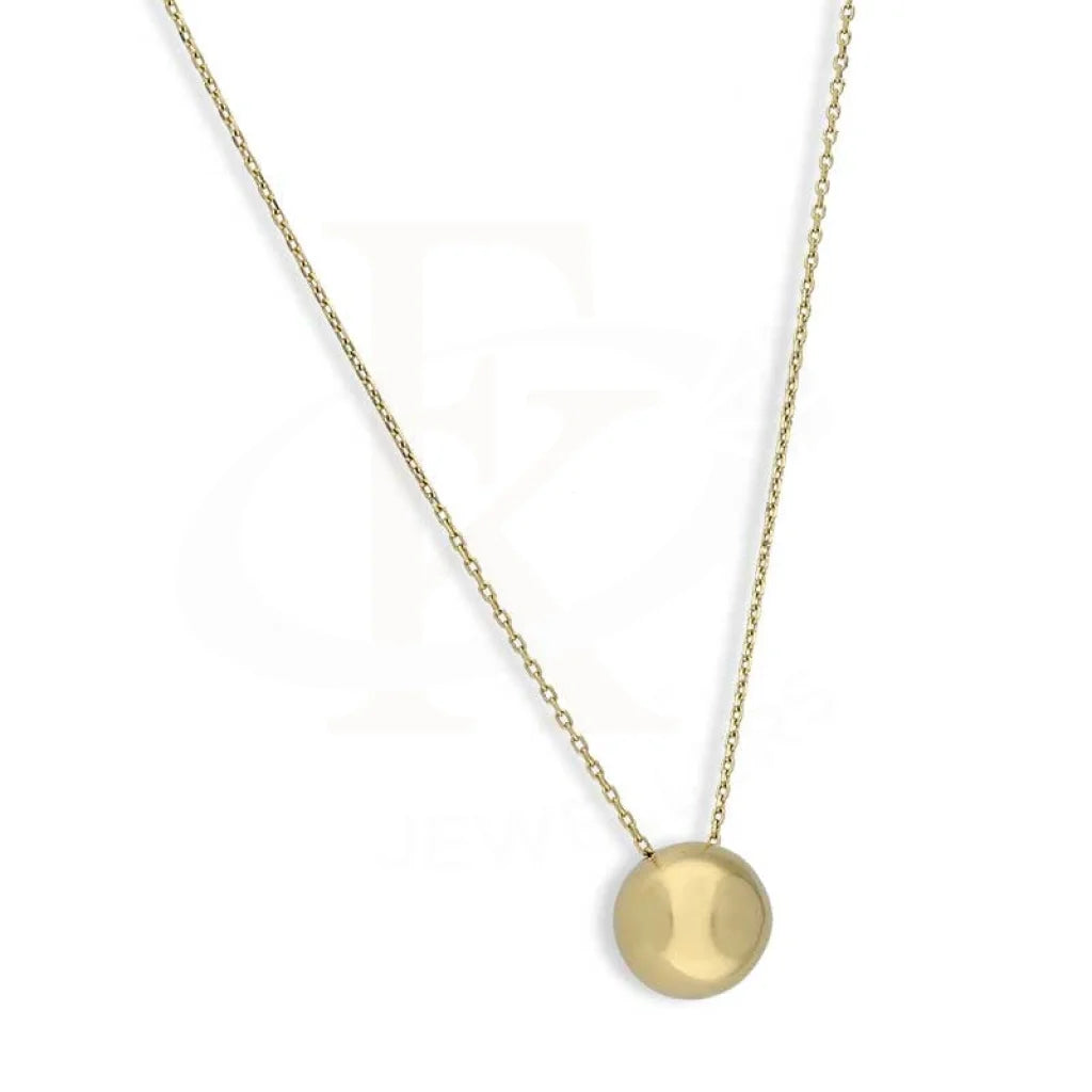 Gold Ball Shaped Necklace 18Kt - Fkjnkl18K3152 Necklaces