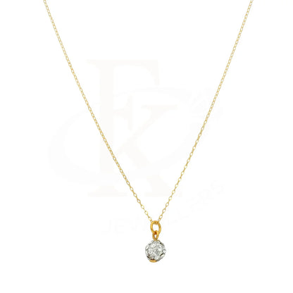 Gold Ball Shaped Necklace 21Kt - Fkjnkl21K2877 Necklaces