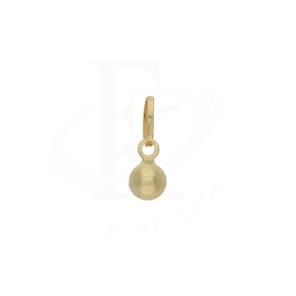 Gold Ball Shaped Pendant 18Kt - Fkjpnd18K2258 Pendants