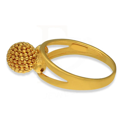 Gold Ball Shaped Ring 22Kt - Fkjrn22K3847 Rings