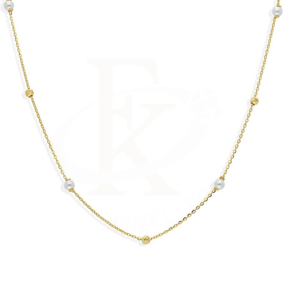 Gold Balls Necklace 21Kt - Fkjnkl21K2144 Necklaces