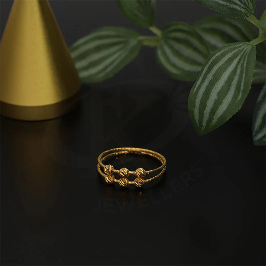 Gold Balls Ring 21Kt - Fkjrn21Km5158 Rings