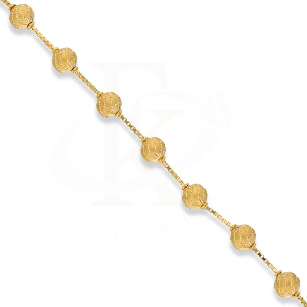 Gold Balls Shaped Bracelet 22Kt - Fkjbrl22K3007 Bracelets