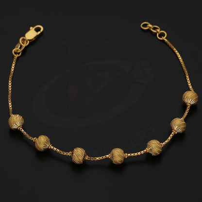 Gold Balls Shaped Bracelet 22Kt - Fkjbrl22K3007 Bracelets