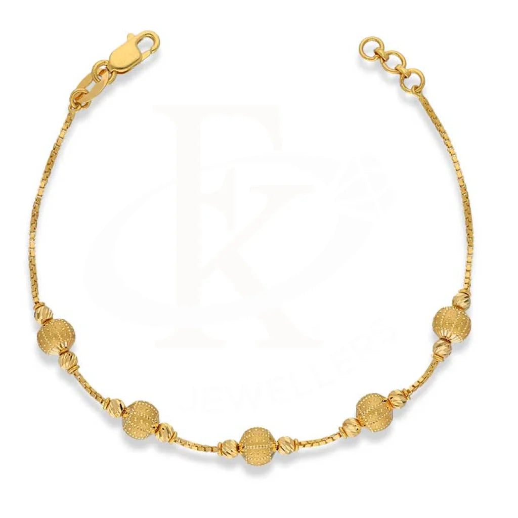 Gold Balls Shaped Bracelet 22Kt - Fkjbrl22K3010 Bracelets