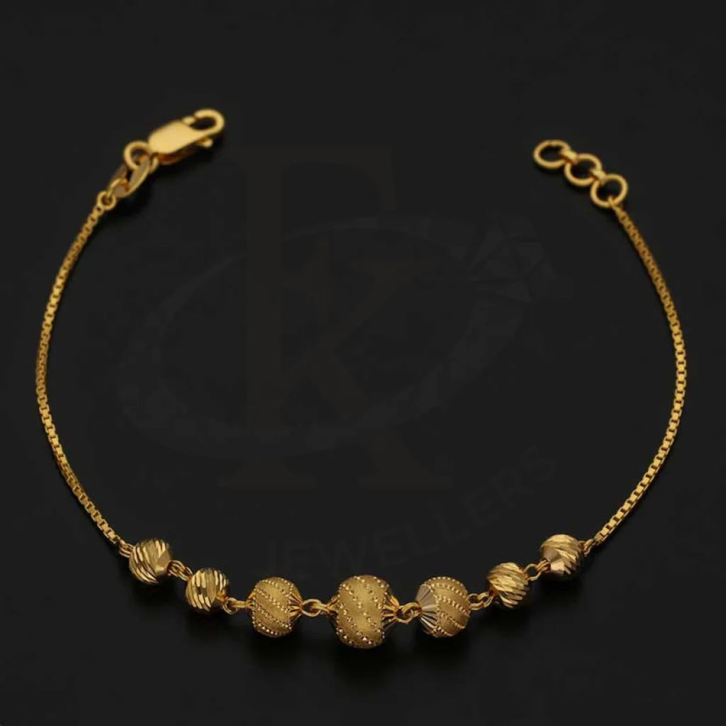 Gold Balls Shaped Bracelet 22Kt - Fkjbrl22K3012 Bracelets