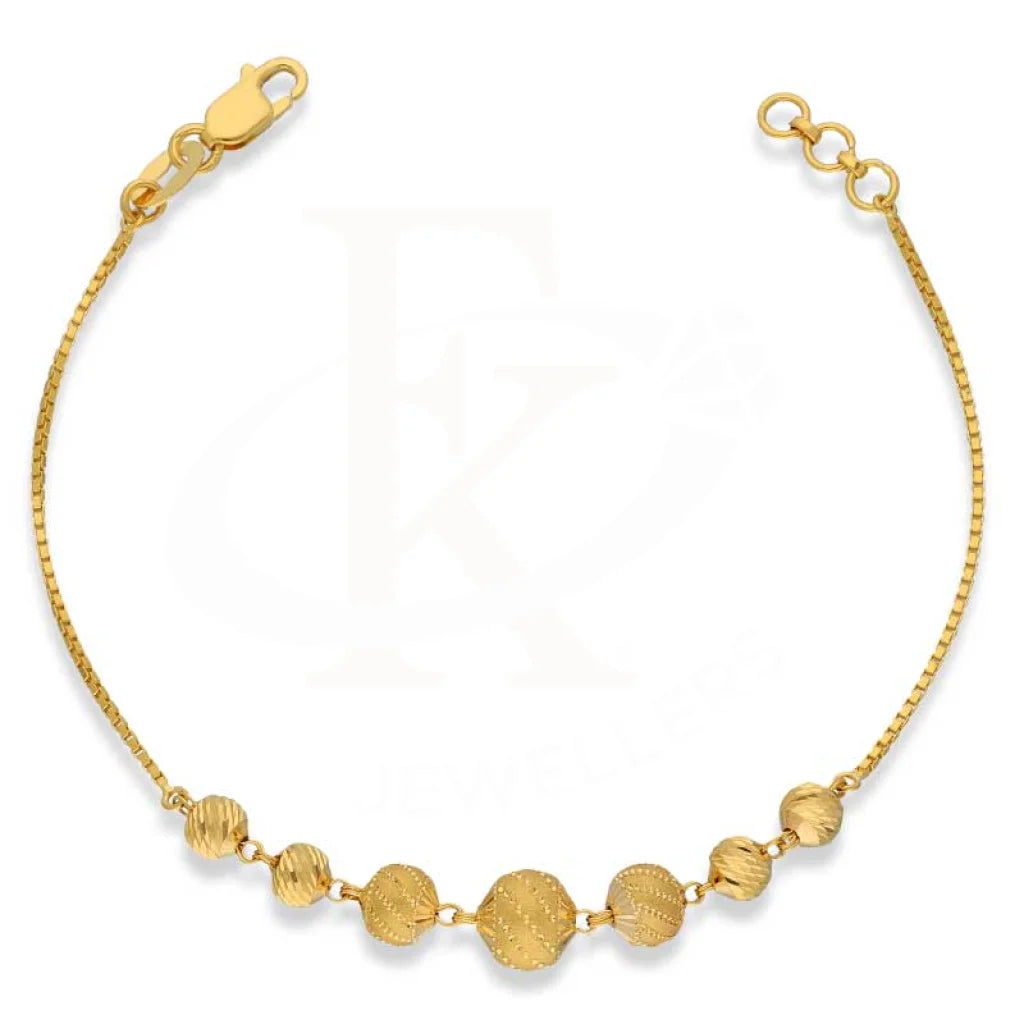 Gold Balls Shaped Bracelet 22Kt - Fkjbrl22K3012 Bracelets