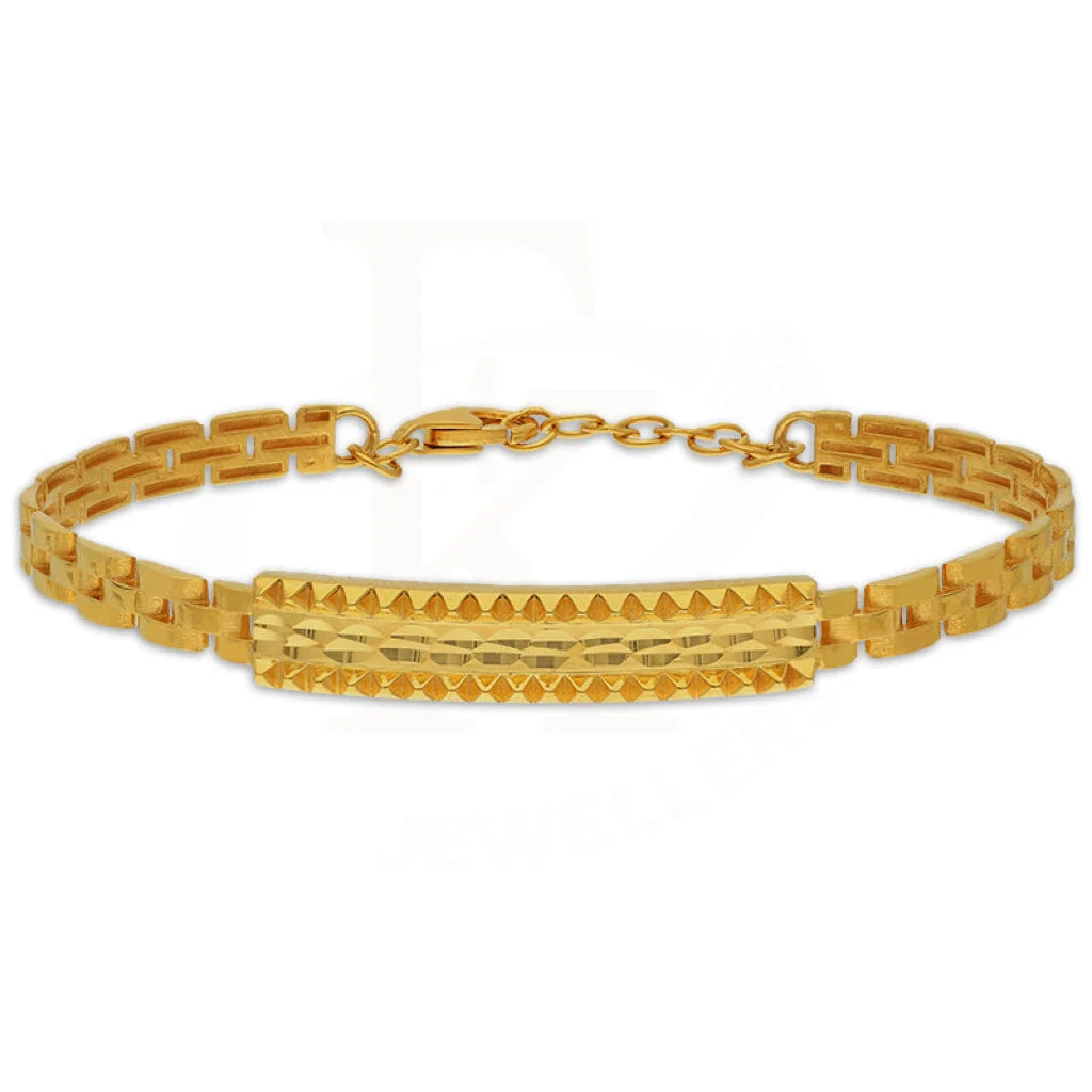 Gold Bangle With Ring In 22Kt - Fkjbng22K1943 Bangles