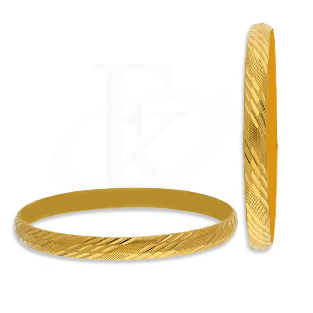 Gold Bangles In 22Kt - Fkjbng22K1945