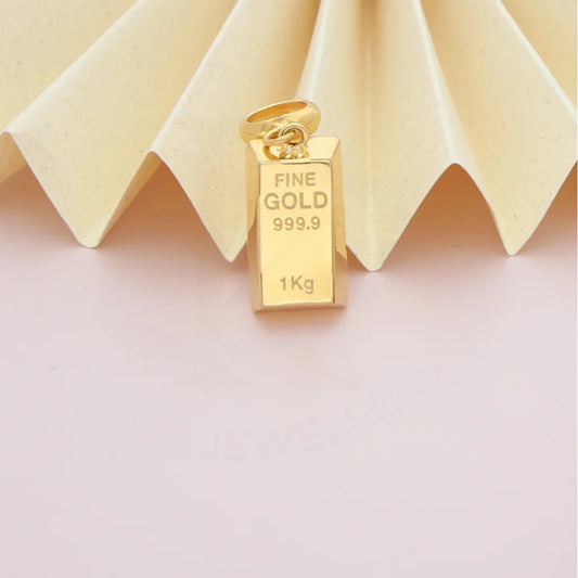 Gold Bar Shaped Pendant 21Kt - Fkjpnd21Km8038 Pendants