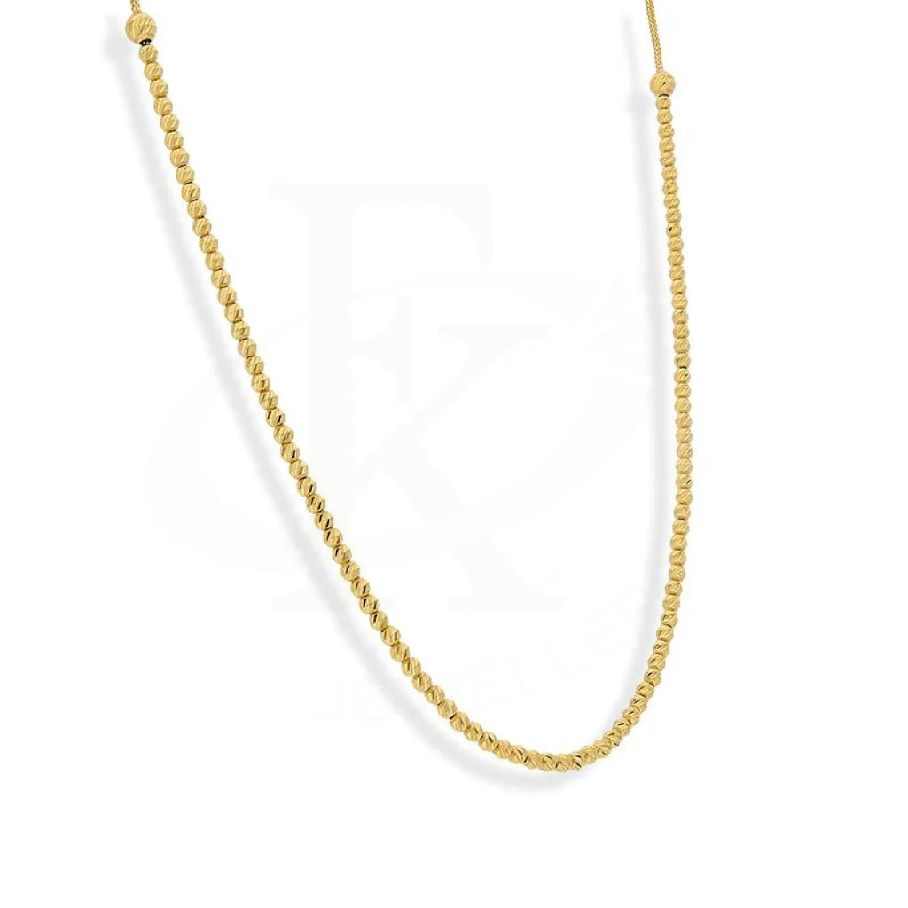 Gold Beads Necklace 21Kt - Fkjnkl21K2238 Necklaces