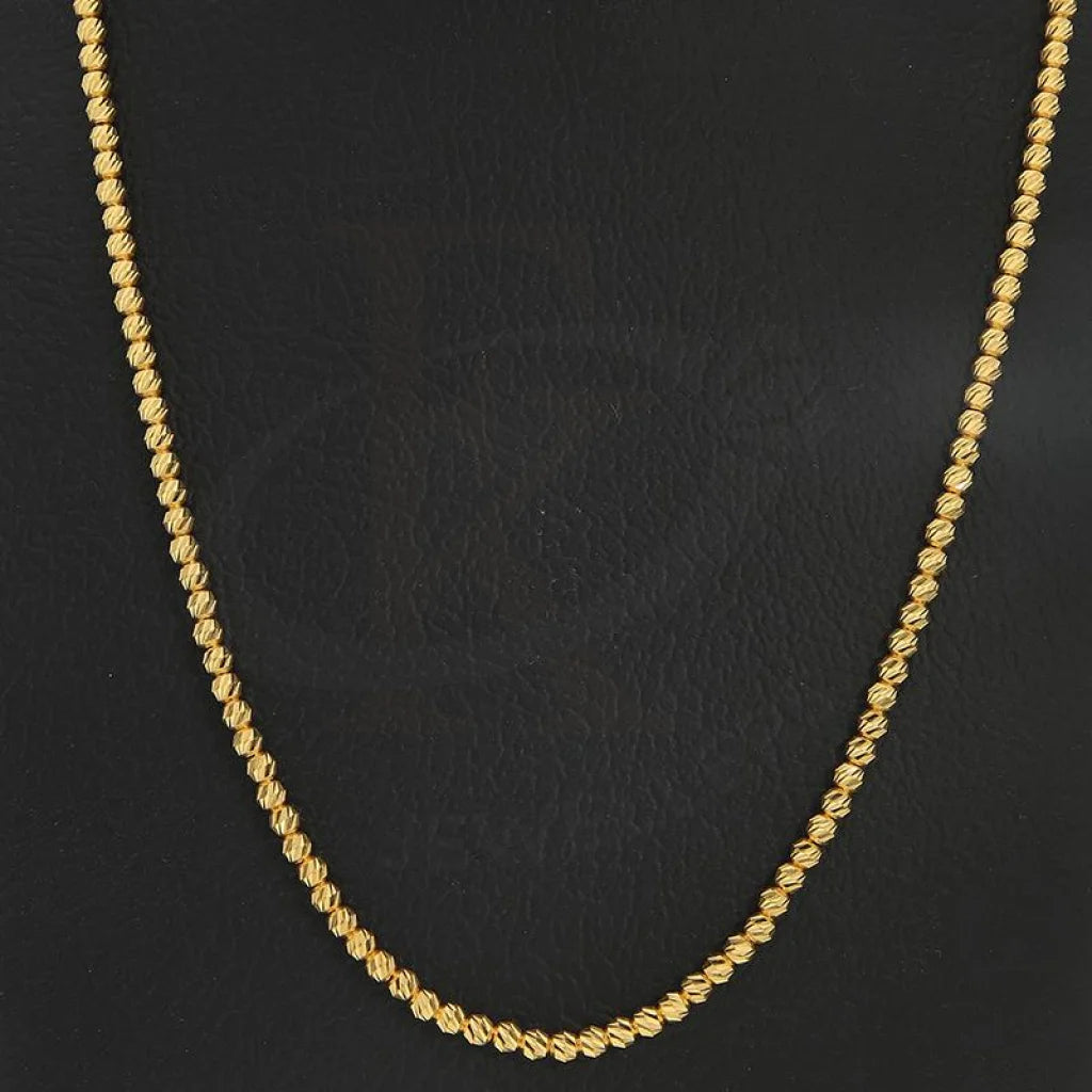 Gold Beads Necklace 21Kt - Fkjnkl21K2238 Necklaces