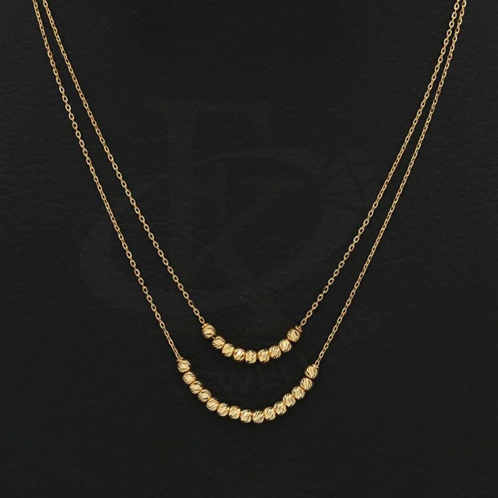 Gold Beads Necklace 21Kt - Fkjnkl21K2444 Necklaces