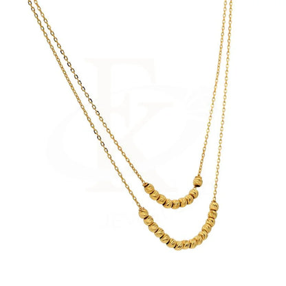 Gold Beads Necklace 21Kt - Fkjnkl21K2444 Necklaces