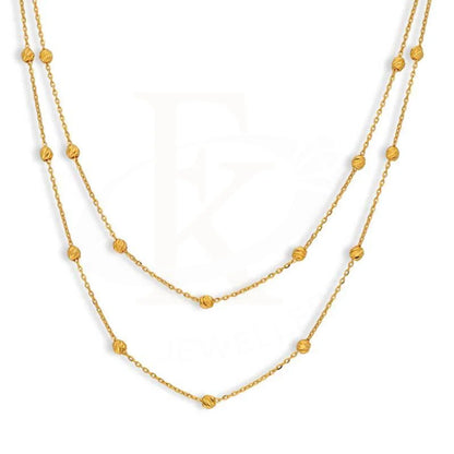 Gold Beads Necklace 21Kt - Fkjnkl21K3030 Necklaces