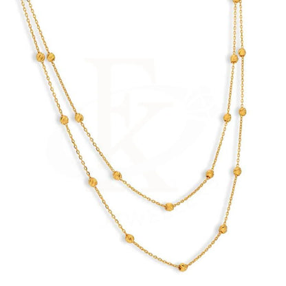 Gold Beads Necklace 21Kt - Fkjnkl21K3030 Necklaces