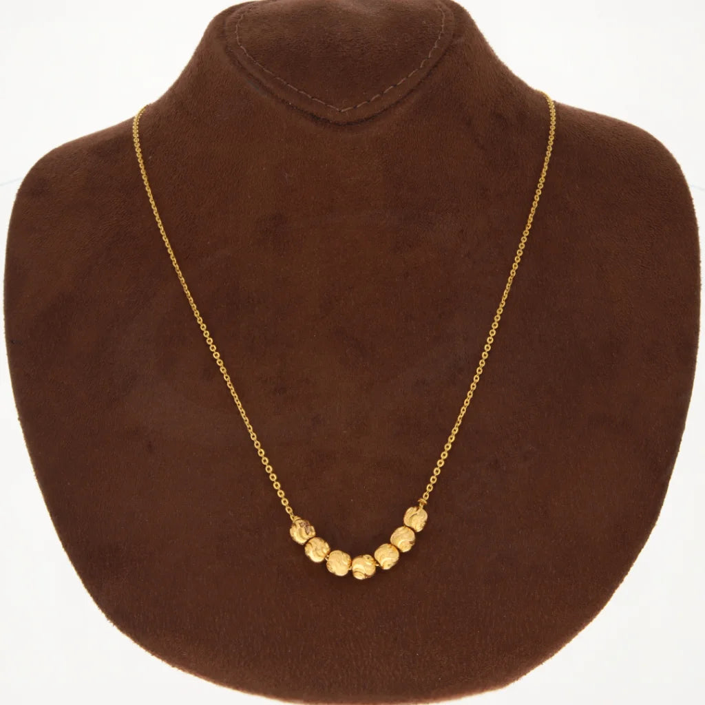 Simple gold beads necklace 2025