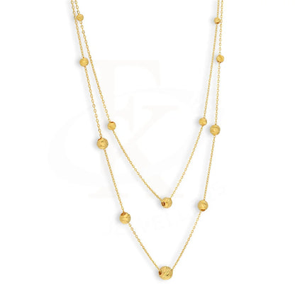 Gold Beads Necklace 21Kt - Fkjnkl21Km5098 Necklaces