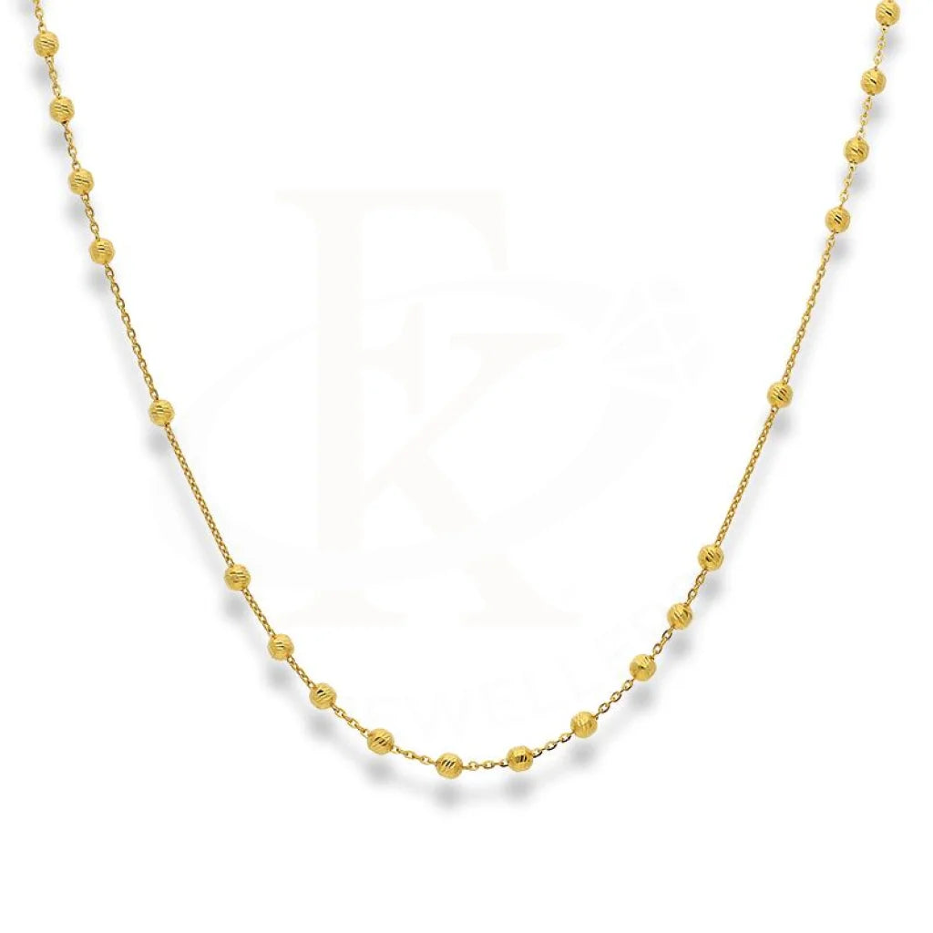 Gold Beads Necklace 22Kt - Fkjnkl22K2402 4.170 Grams Necklaces