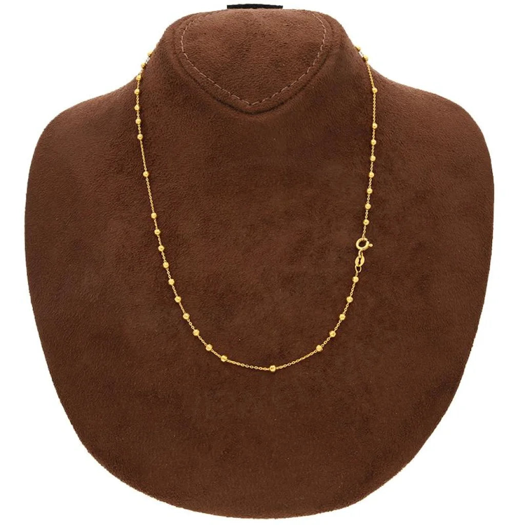 Gold Beads Necklace 22Kt - Fkjnkl22K2402 Necklaces