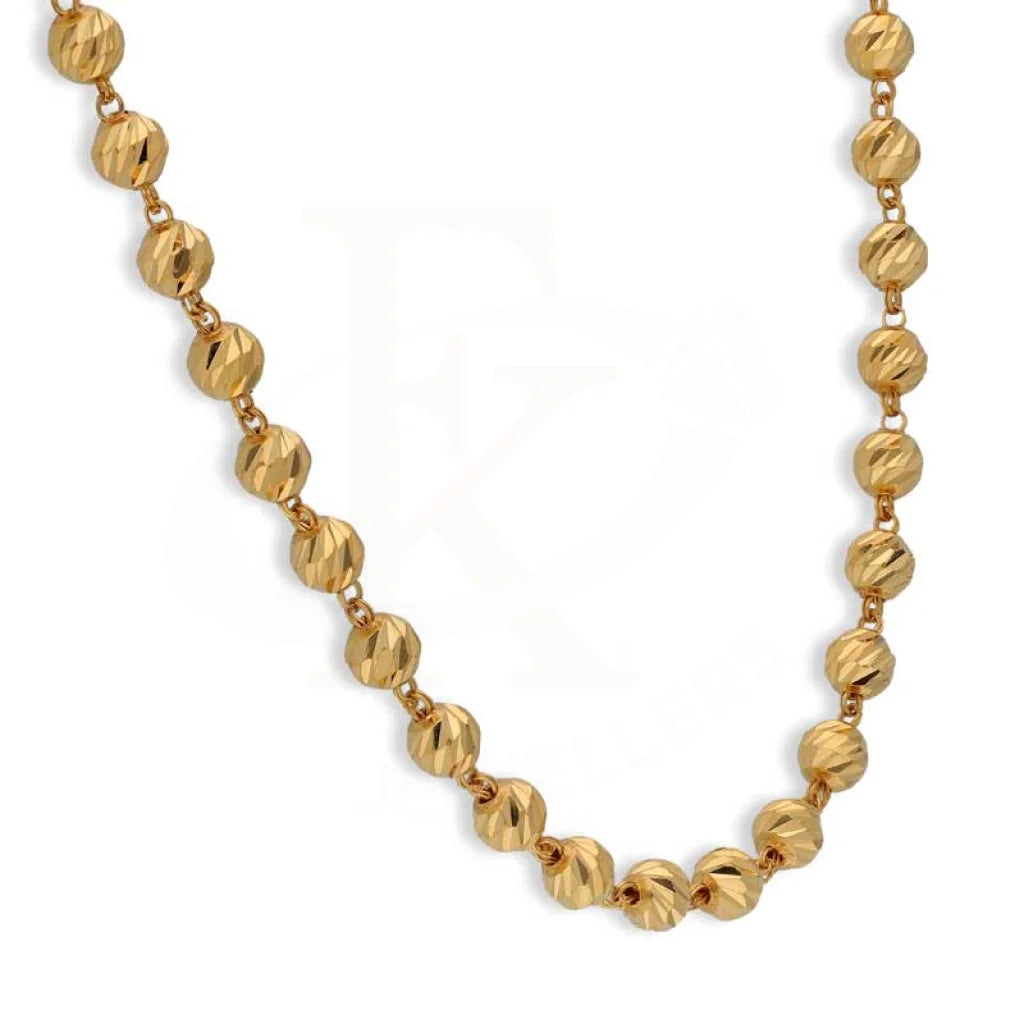 Gold Beads Necklace 22Kt - Fkjnkl22K2996 Necklaces