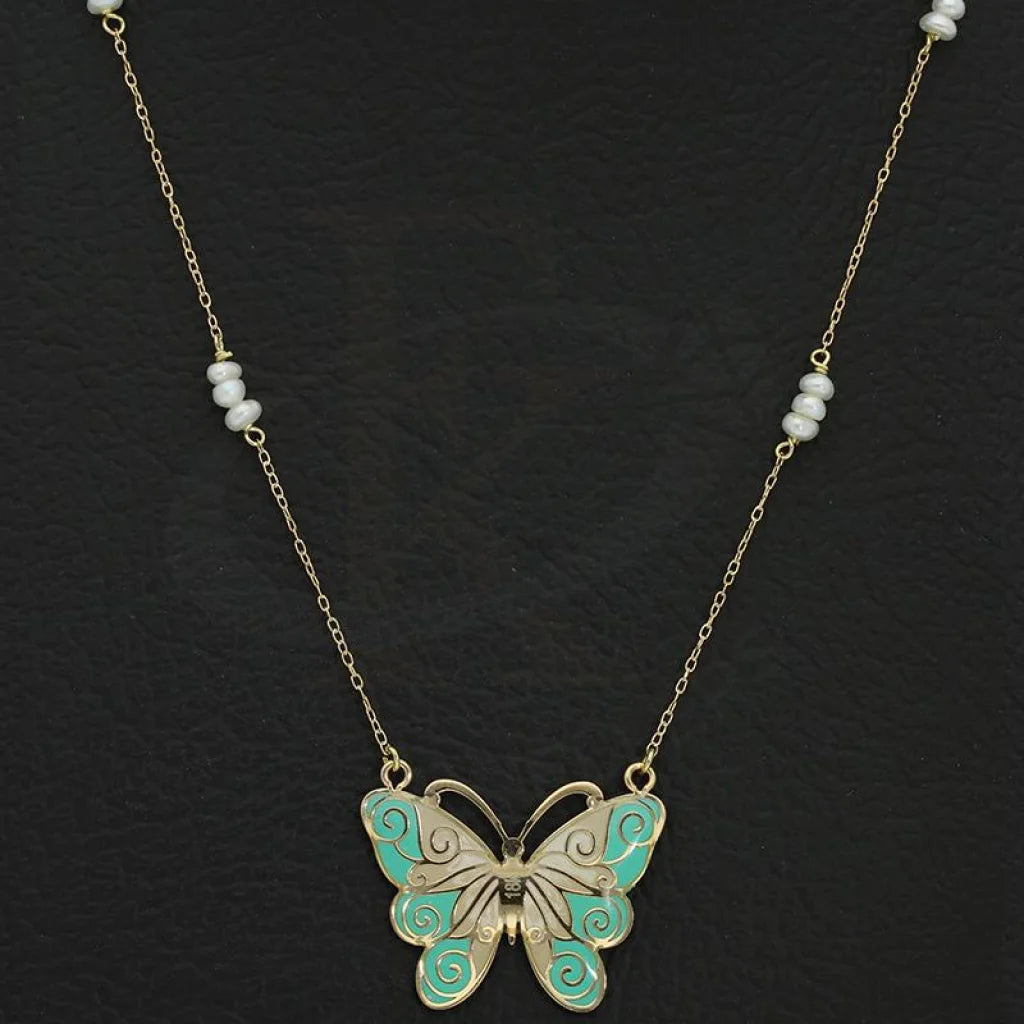 Gold Butterfly Necklace 18Kt - Fkjnkl18K2550 Necklaces