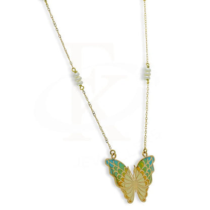 Gold Butterfly Necklace 18Kt - Fkjnkl18K2556 Necklaces