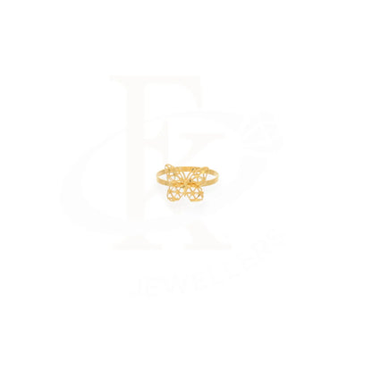 Gold Butterfly Ring 21Kt - Fkjrn21Km8116 Rings