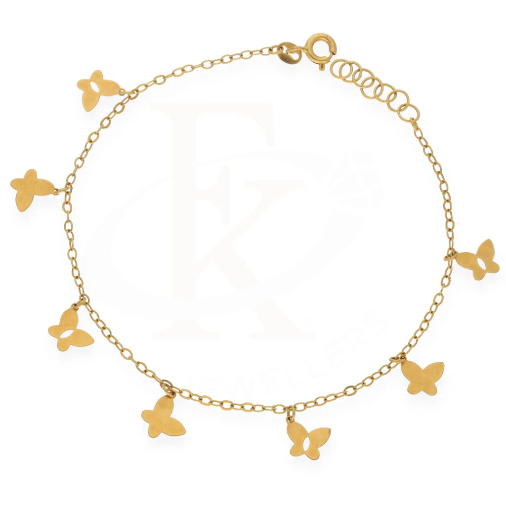 Gold Butterfly Shaped Bracelet 18Kt - Fkjbrl18K7798 Bracelets