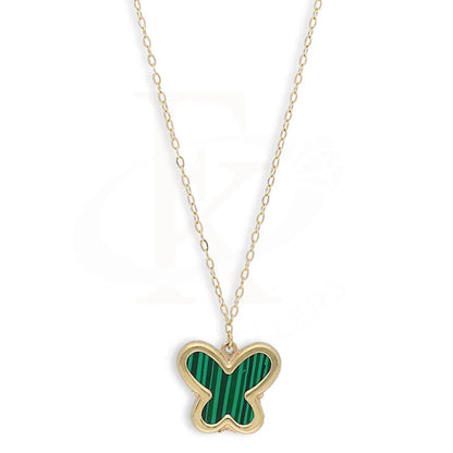 Gold Butterfly Shaped Necklace 18Kt - Fkjnkl18Km5369 Necklaces