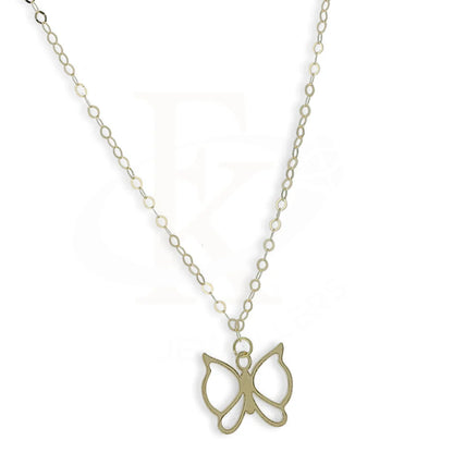 Gold Butterfly Shaped Necklace 18Kt - Fkjnkl18Km5287 Necklaces