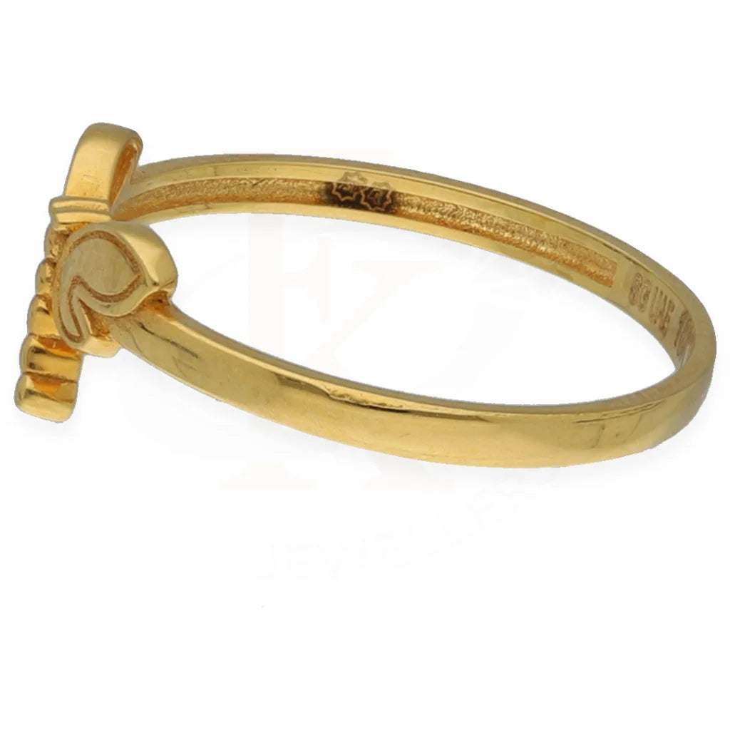 Gold Butterfly Shaped Ring 18Kt - Fkjrn18K7334 Rings