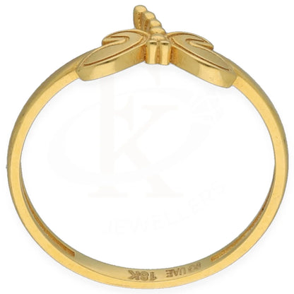 Gold Butterfly Shaped Ring 18Kt - Fkjrn18K7334 Rings