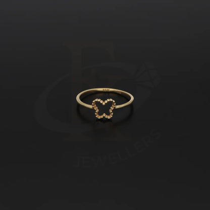 Gold Butterfly Shaped Ring 18Kt - Fkjrn18K7340 Rings